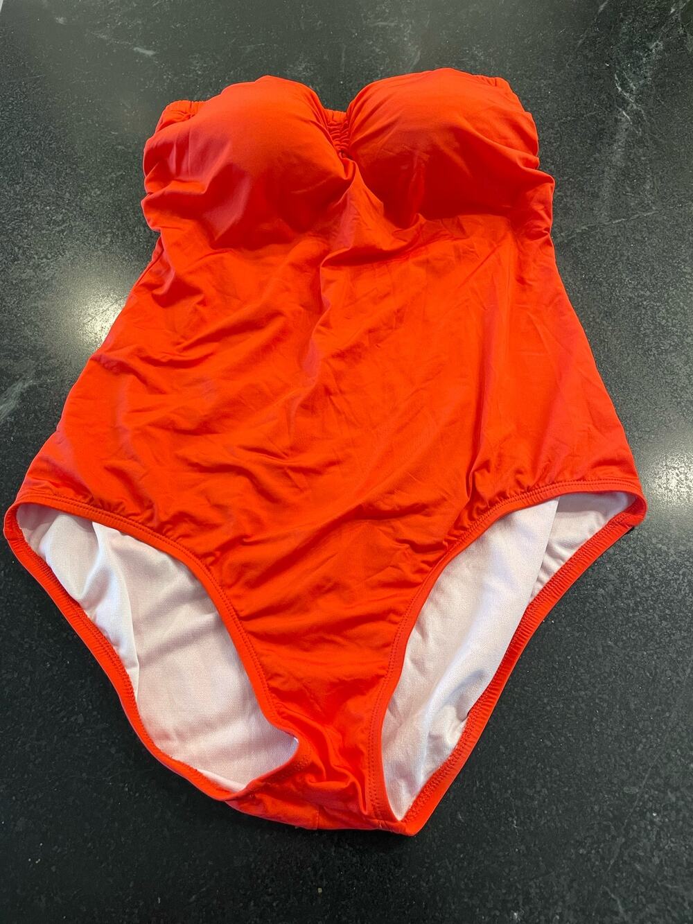 HiLor Bright Orange womens swimsuit bandeau top 12
